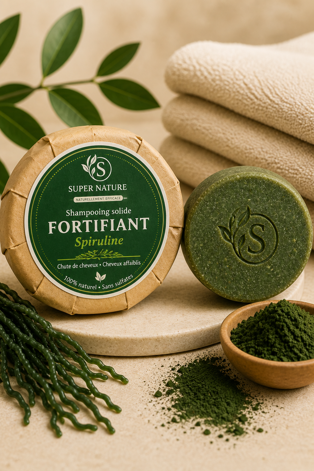 Shampoing Solide Spiruline