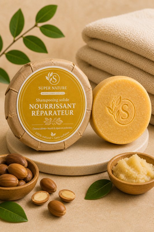 Shampoing solide secs abimés